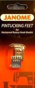 Janome Pintucking Feet for Horizontal Rotary Hook Models 200317009
