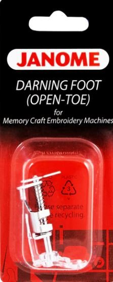 Janome Darning Foot (Open-Toe) for Memory Craft Emb