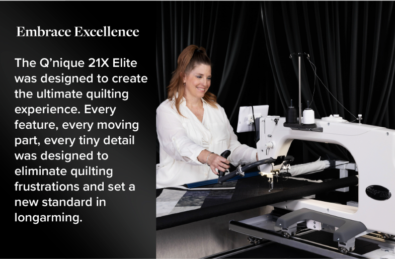 Grace Q'nique 21X Elite Longarm Quilting Machine ** FREE LIGHT BAR WITH EVERY MACHINE PURCHASE **