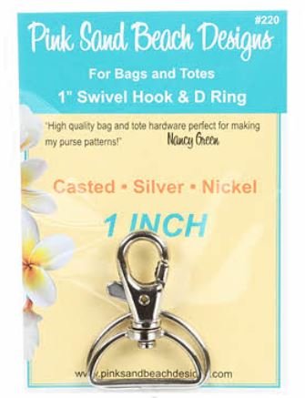 Swivel Hook and D Ring 1"
