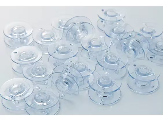 Brother SA155 Clear Plastic 9.4 Size Embroidery Bobbins (10-Pack)