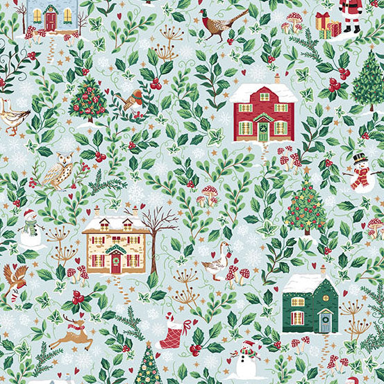 Country Christmas || Cottages || Blue