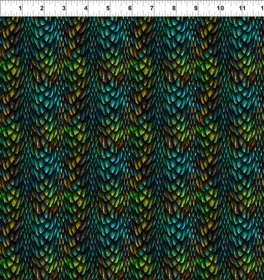 Dragons - Emerald Reign || Dragon Scales || Green Multi / Emerald