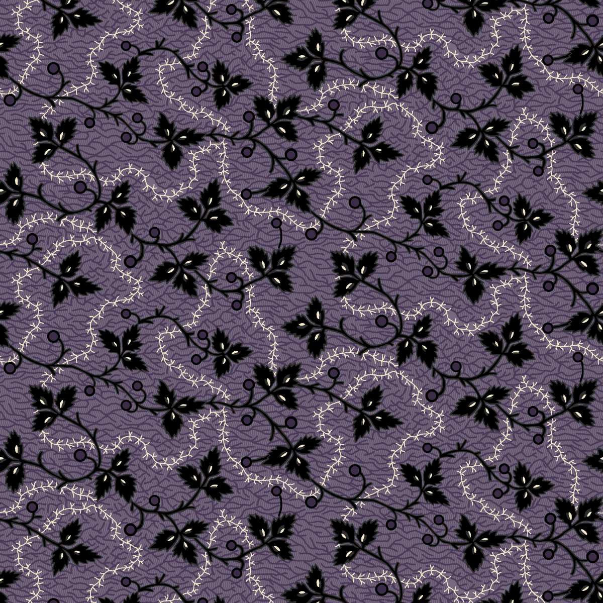 Mr Moon || Leaves and Vines || Purple