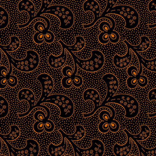 Mr Moon || Abstract Leaves || Black