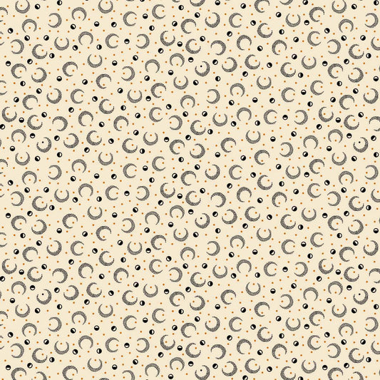 Mr Moon || Crescent Moons and Dots || Cream