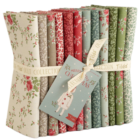 Merry Little Christmas || Fat Quarter Bundle 12pc || Eve & Noel