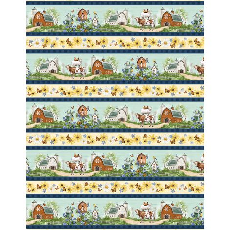 Friendly Farmstead || Repeating Stripe || Multi