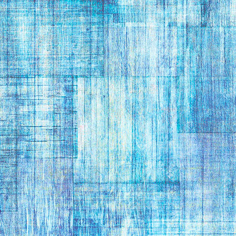 Into the Woods Wood Texture Blue Fabric by QT Fabrics