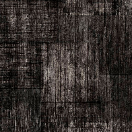 Into the Woods Wood Texture Coal Fabric by QT Fabrics