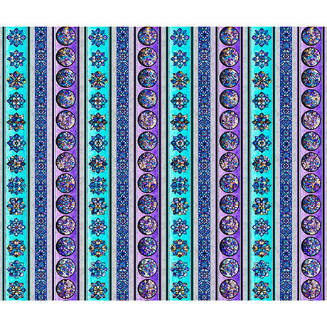 MOSAIC BLOOMS || Stained Glass Floral Border