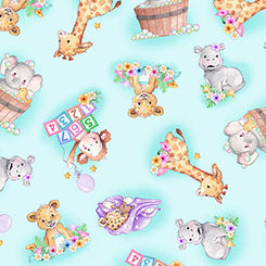 Little Ones || Baby Animals Toss || Light Blue