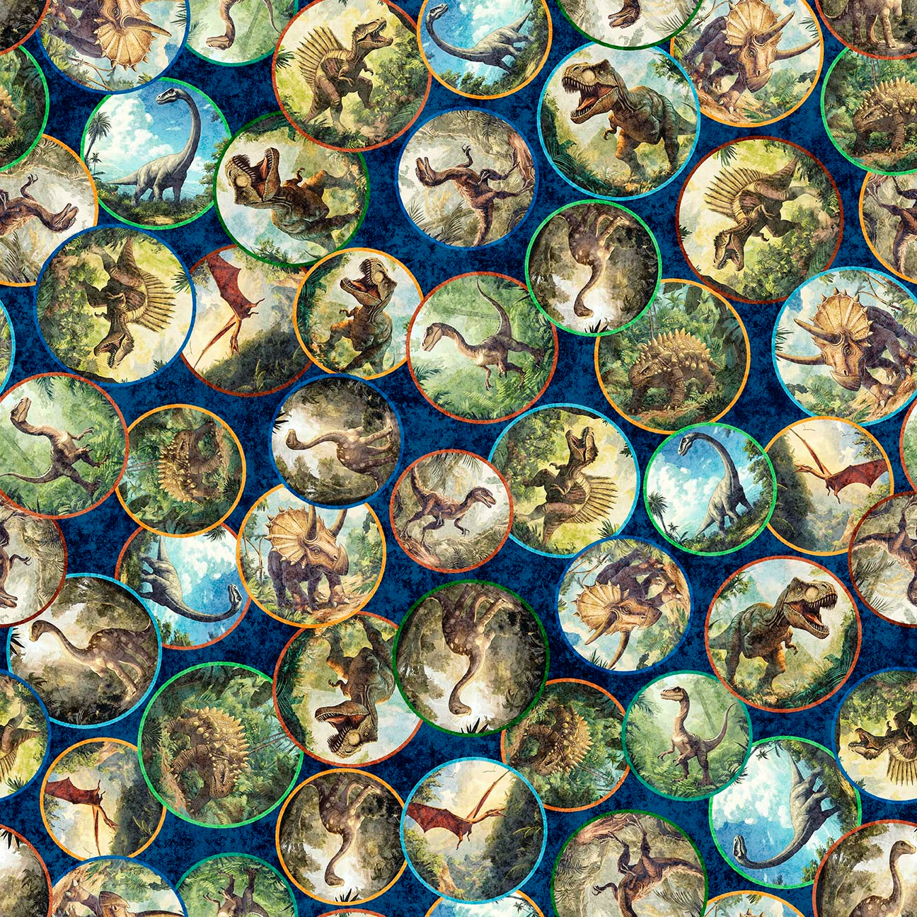 Savage Kingdom || Dinosaur Medallions || Navy