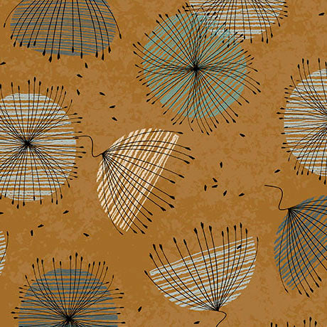 Wisps On The Wind || Contempo Flowers || Antique Gold