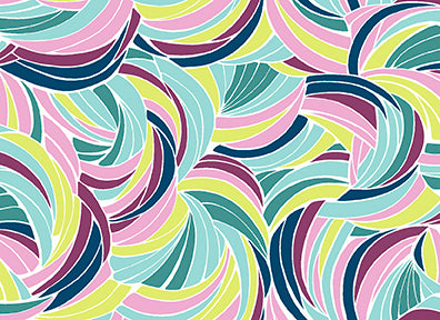 Flora || Swirls || Blue