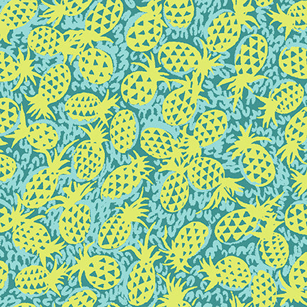 Flora || Pineapples || Blue/Lime