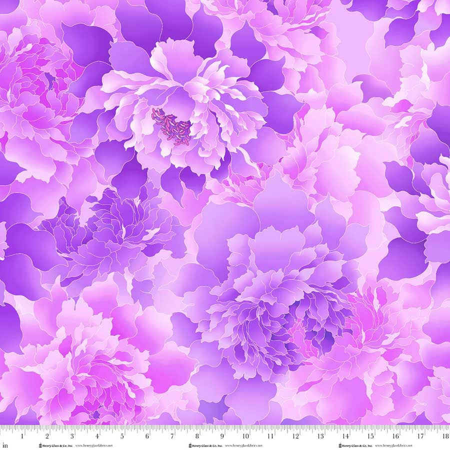 Peony Paradise || 118" Wideback || Lilac