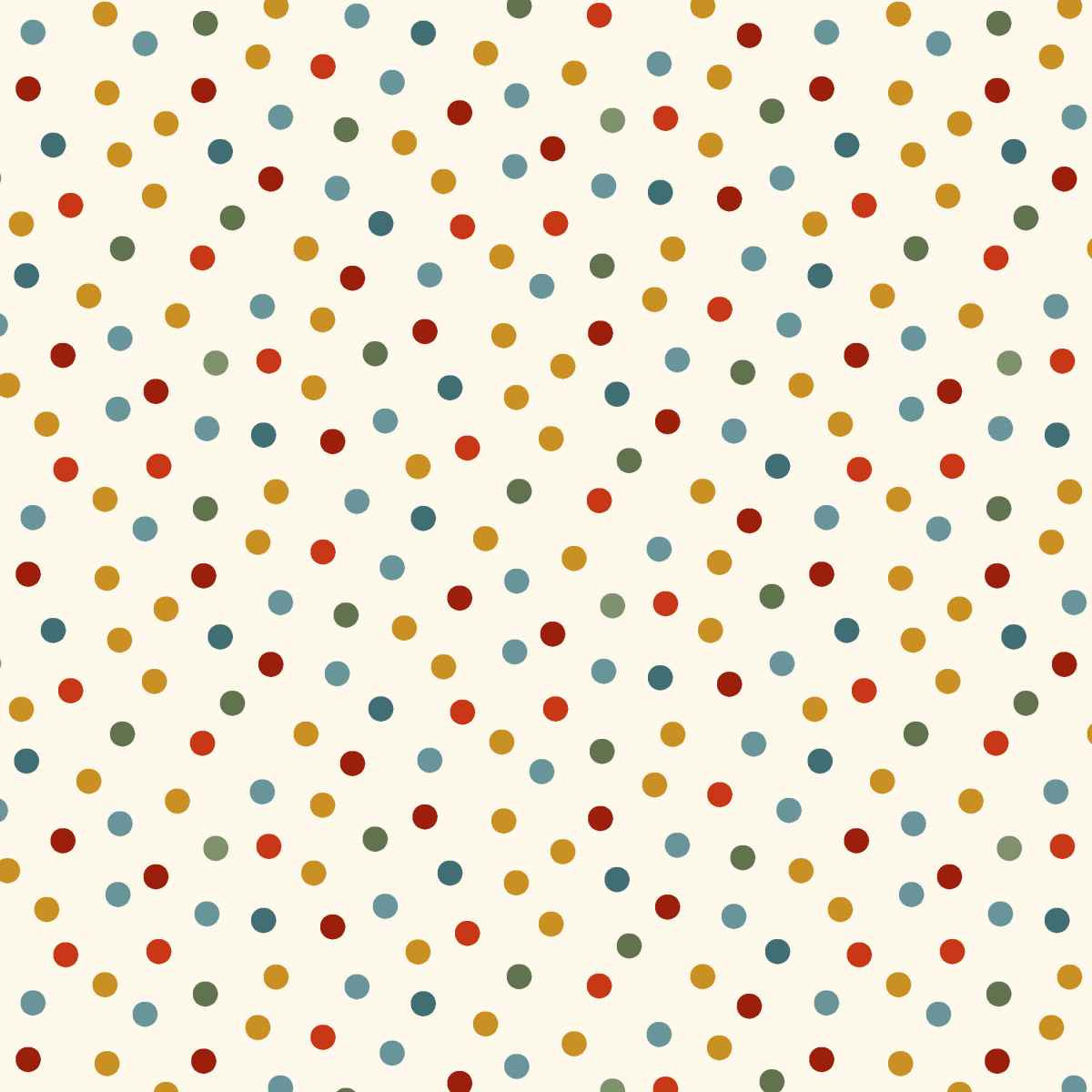 Nordic Holiday Village || Dots || Cream Multi