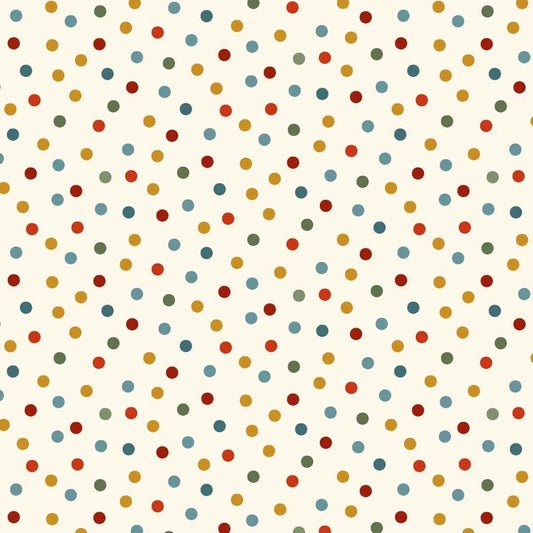 Nordic Holiday Village || Dots || Cream Multi