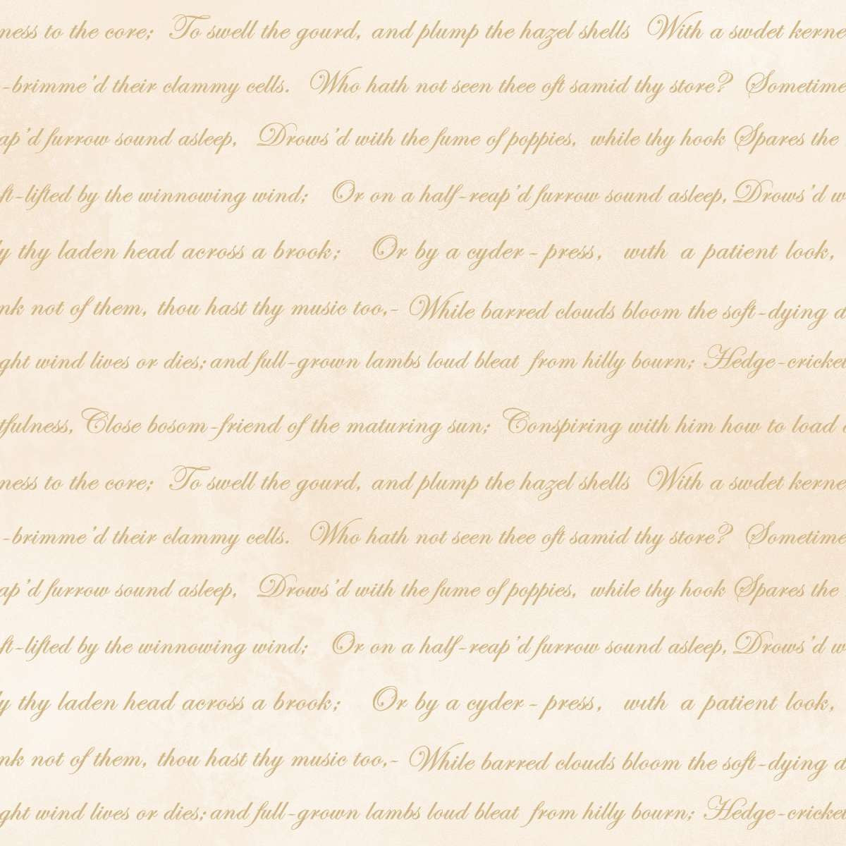 Oak and Berries || Poem Texture || Cream