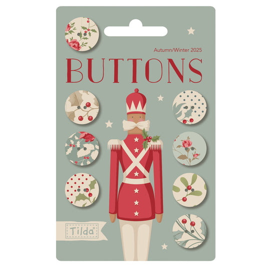 Merry Little Christmas || Buttons 0.63in 8pcs