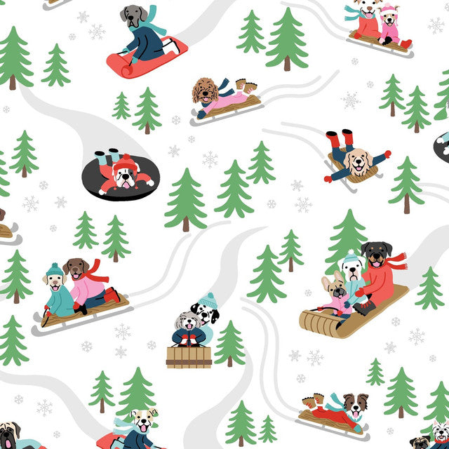 Winter Waggers || Sledding w/ Friends || White
