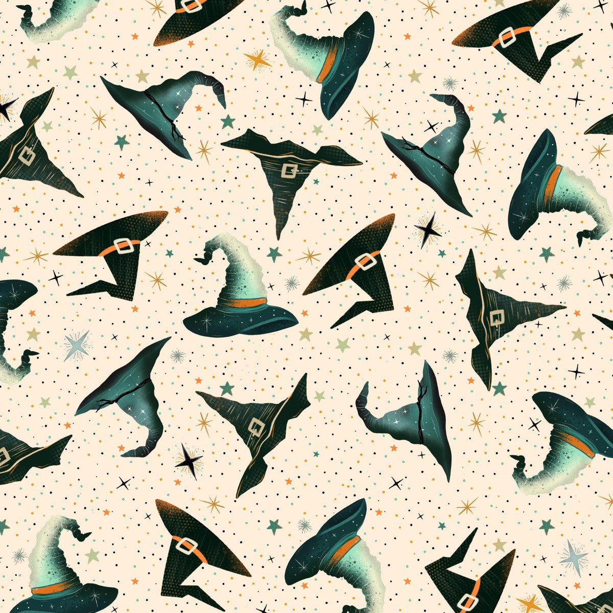 Witchy Wicked || Witches Hats and Stars || Cream