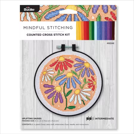Bucilla Cross Stitch Kit Daisies