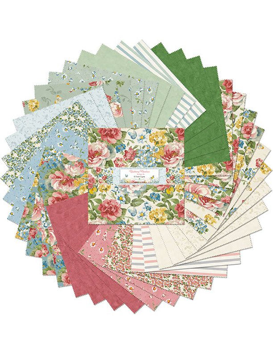Blushing Meadow 10 Carat Precut Fabric by Wilmington Prints