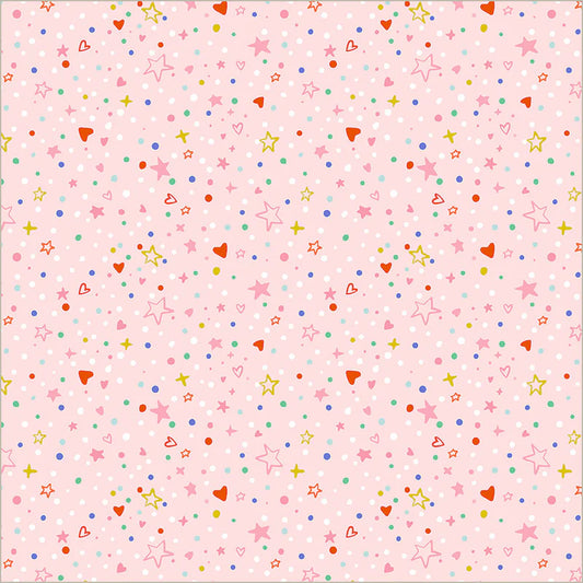 Rainbow Vale || Confetti Sparkle || Pale Pink