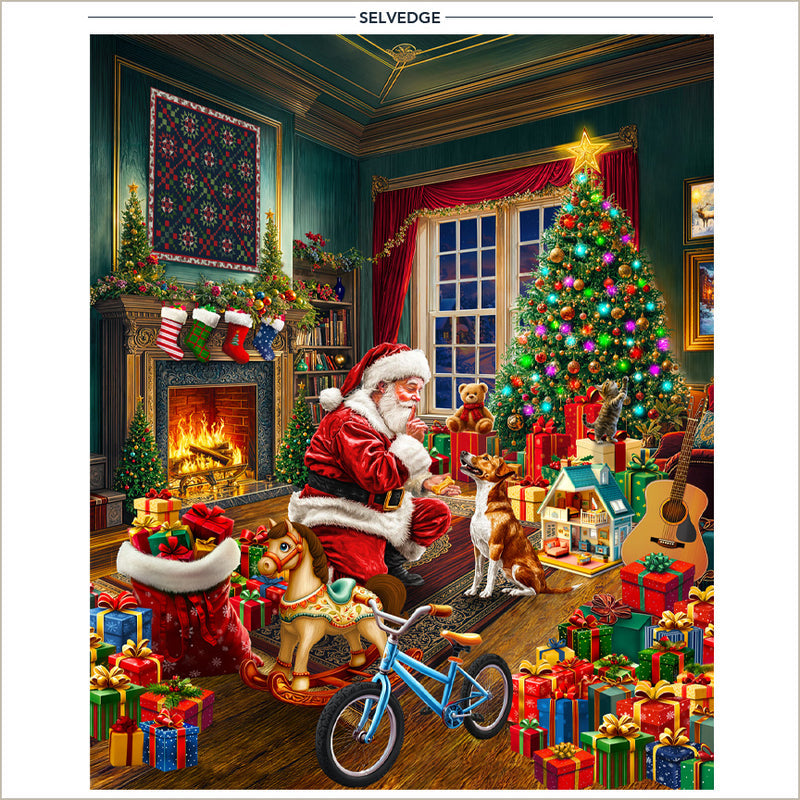 Winter Wonder Christmas Morning 35.5 x 43in Multi Panel by Windham Fabrics