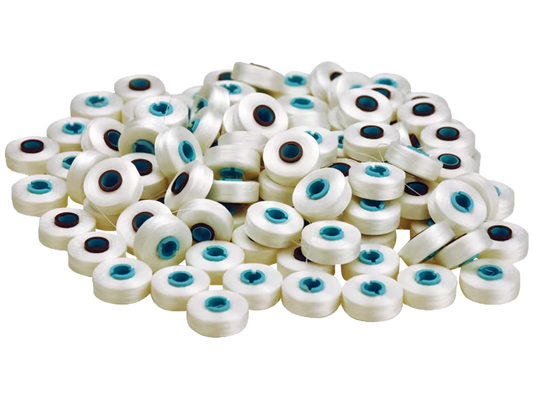 Brother PRWB135 pre-wound white size L embroidery bobbins, 100-pack
