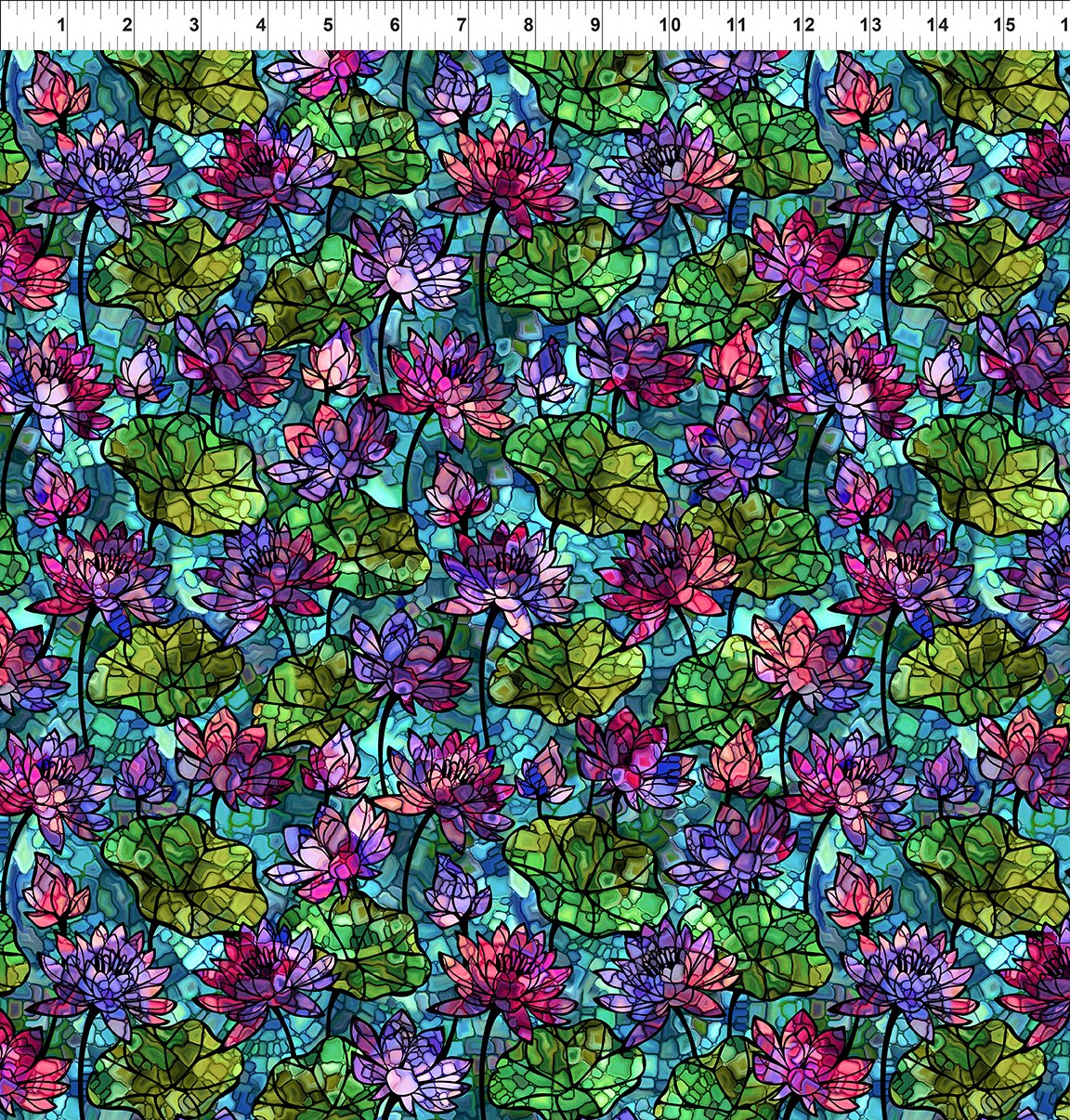 Dear Clara || Stained Glass Water Lilies || Multi