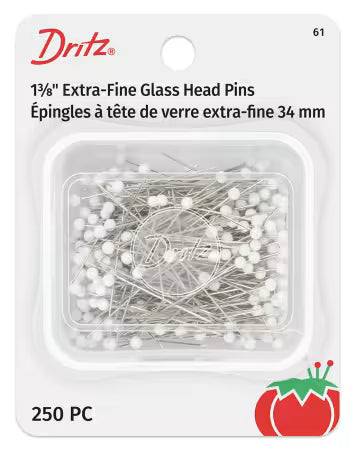 Extra Fine Glass Head Pin Size 23 - 1 3/8in 250ct