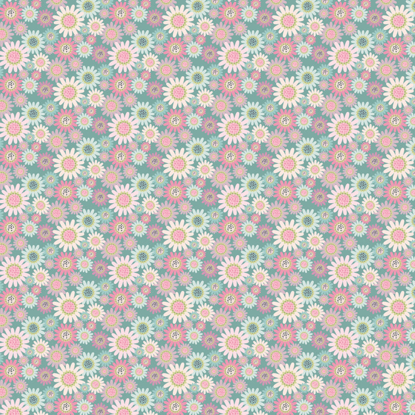 Le Petit Escargot || Sunny Daisies || Teal