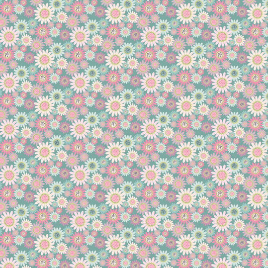 Le Petit Escargot || Sunny Daisies || Teal