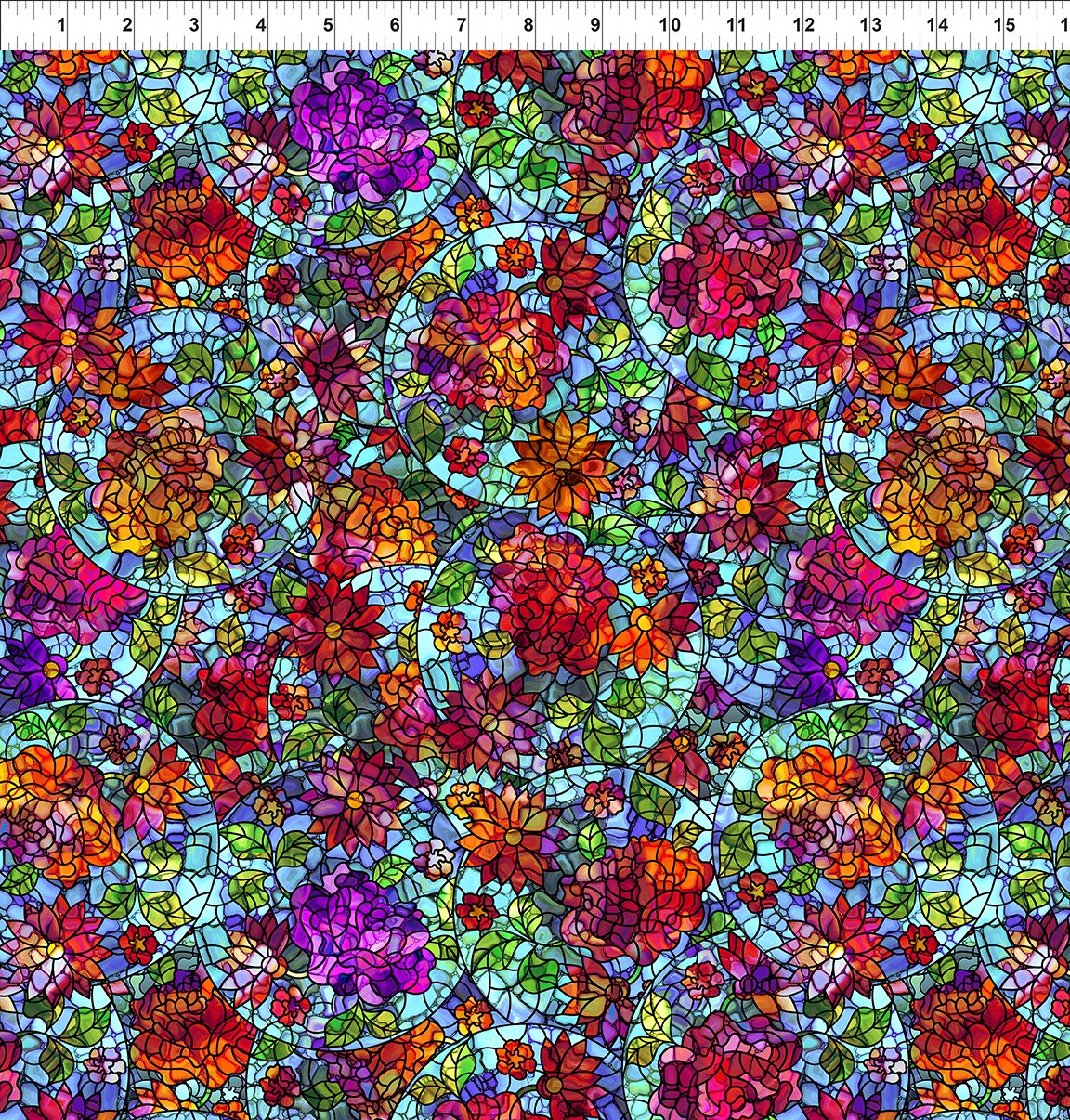 Dear Clara || Stained Glass Roses || Multi