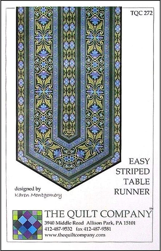 Easy Striped Table Runner Pattern