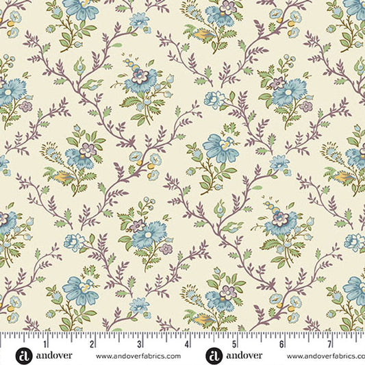 Ayla || Lattice Flowers || Azure