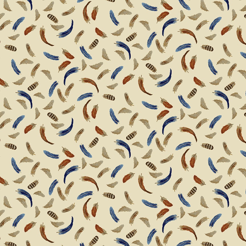 The Chicken Club Cream/Multi Feathers