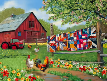 Quilts on the Farm 500pc