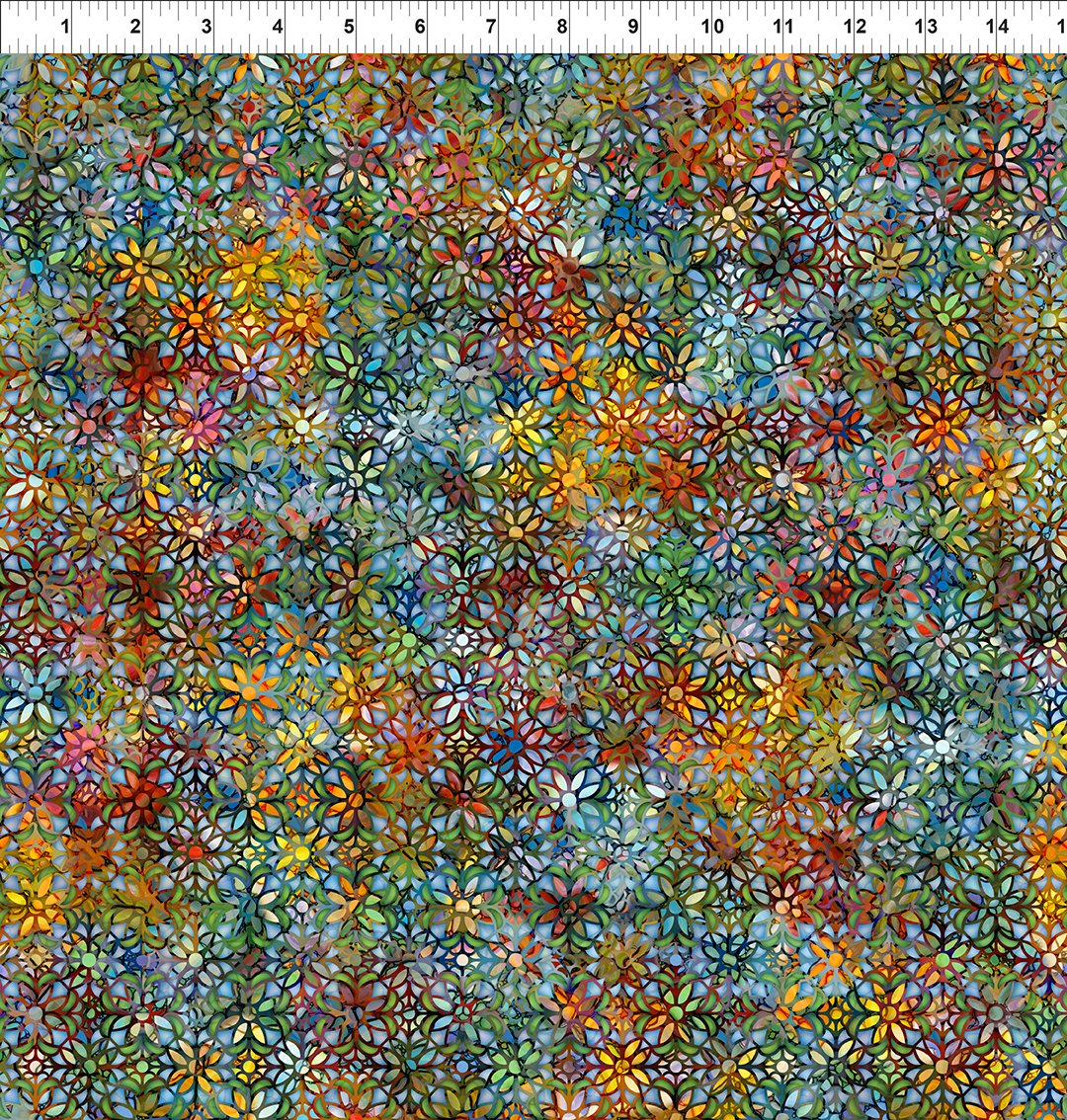 Dear Clara || Stained Glass Floral Mosaic || Multi