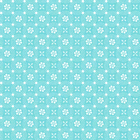 Sippin' on Sunshine || Aqua Blue Dotted Circles