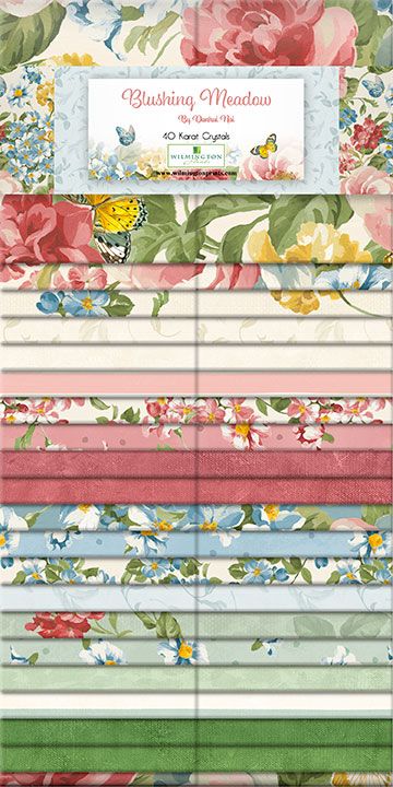 Blushing Meadow 40 Carat Precut Fabric by Wilmington Prints