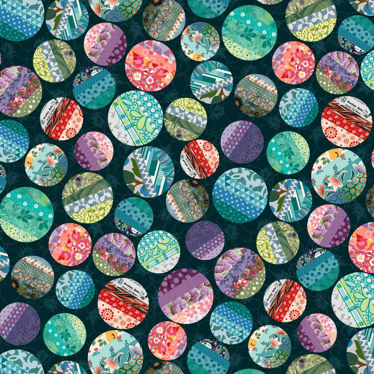 Meow Mix || Big Dots || Dark Teal