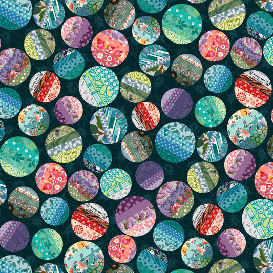 Meow Mix || Big Dots || Dark Teal