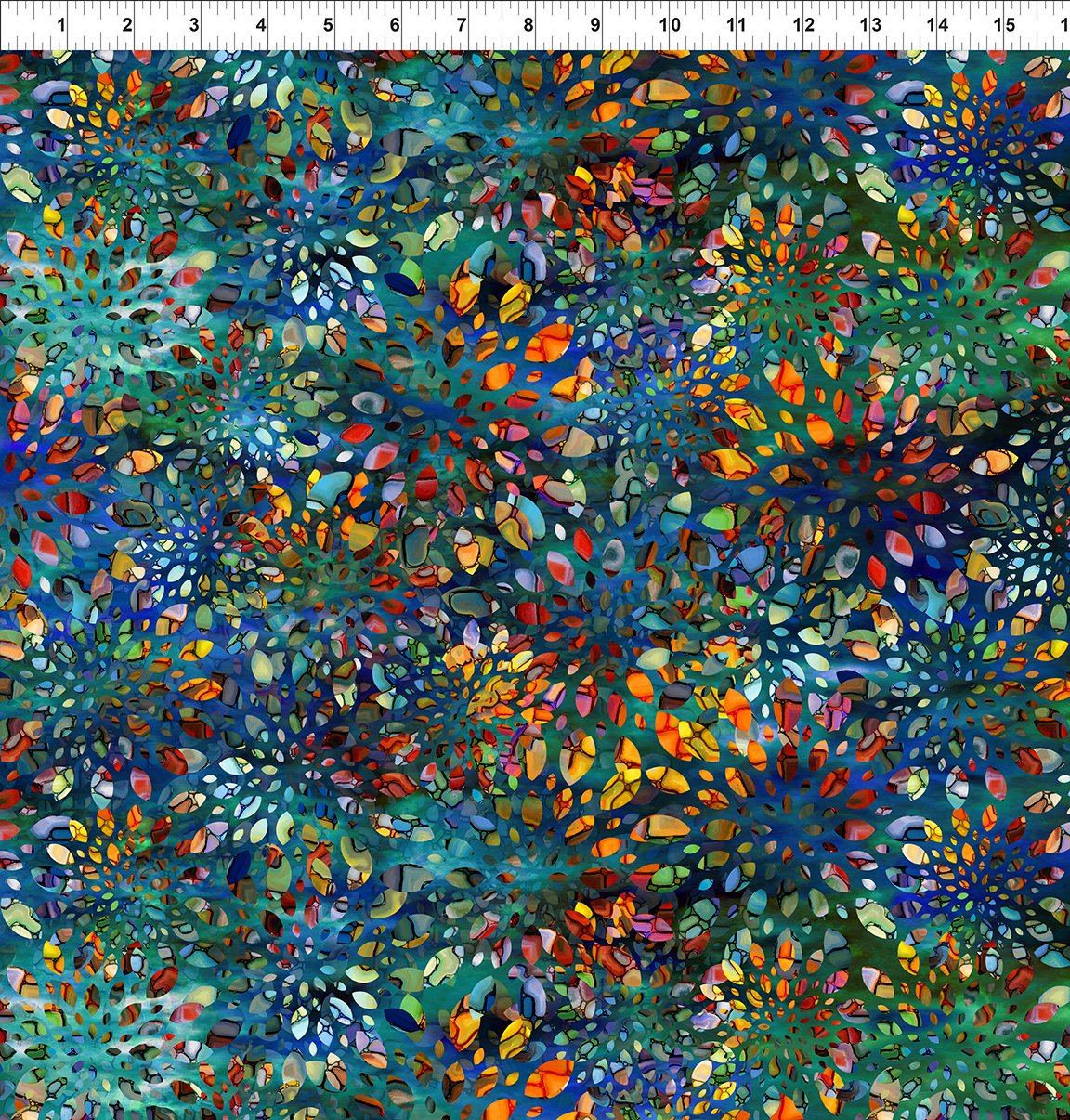 Dear Clara || Stained Glass Kaleidoscope || Blue