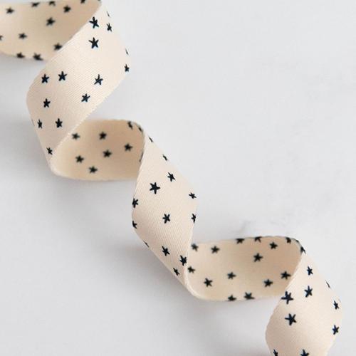 Webbing || Mini Starry in Black || 1" || Stitch Supply