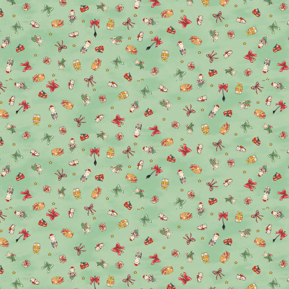 Christmas at Pooh Corner || Piglets || Light Green