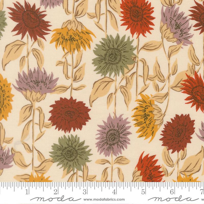 Windfall || Eggshell || Sunflower Field Florals